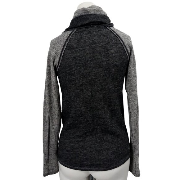 Kuhl Nova Cowl Neck Long Sleeve Raglan Sweater Sweatshirt Size XS Gray Wool - Picture 8 of 12